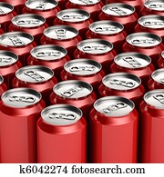 Red soda cans Red soda cans
