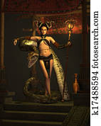 The Snake Priestess 3d CG The Snake Priestess 3d CG