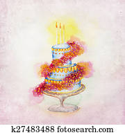 Wedding Cake Illustration Wedding Cake Illustration
