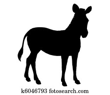 Zebra silhouette Zebra silhouette