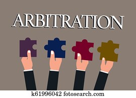 begreppsmässig, skriva lämna, visande, arbitration., affär, foto, text, använda, av, en, medlare, till bilagt, a, tvist, medling, förhandling