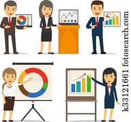 Business presentation vector