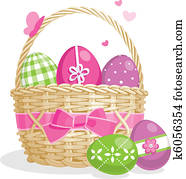 Easter basket illustration Easter basket illustration