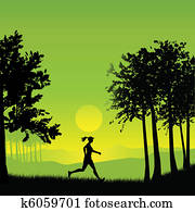 Female jogger Female jogger