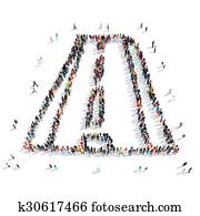 group people shape road group people shape road