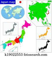 Japan map Japan map