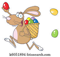 páscoa feliz, coelho, com, ovo