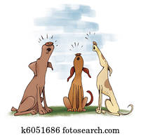 three howling dogs three howling dogs