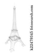 3d Eiffel Tower render 3d Eiffel Tower render