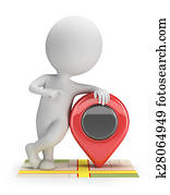 3d small people - location