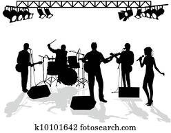 Band on stage Band on stage