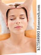 beautiful woman in spa salon beautiful woman in spa salon