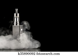 electronic cigarette over a dark background electronic cigarette over a dark background