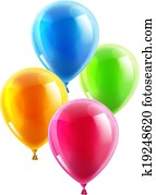 geburstag, oder, party, luftballone geburstag, oder, party, luftballone