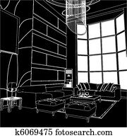 Modern Living Room Interior