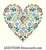 polish folk heart polish folk heart