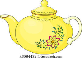 Teapot with pattern Teapot with pattern