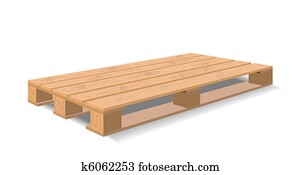 Warehouse pallet. Warehouse pallet.