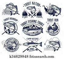 בציר, טרוטה, לדוג, סמלים