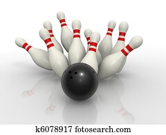 Bowling concept Bowling concept