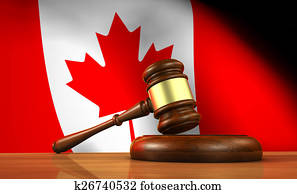 Canadian Law And Justice Concept