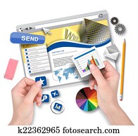 Creating Website Template with Graphic Designer Creating Website Template with Graphic Designer