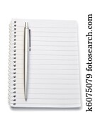 Notebook and pen