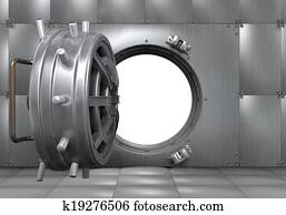 Open Bank Vault Door Open Bank Vault Door
