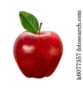 Red Apple isolated with clipping path Red Apple isolated with clipping path