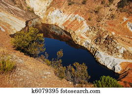 Red lake, acid mine drainage