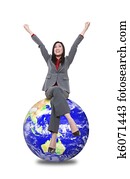 Woman on Top Of World