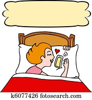 Woman Sleeping With Her Phone