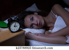 Woman with insomnia Woman with insomnia