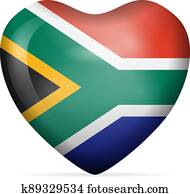 לב, דגל של דרום האפריקה