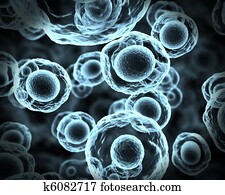 Abstract mitosis cells xray