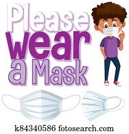 Please wear a mask banner Please wear a mask banner