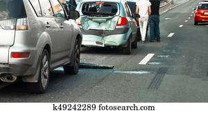 קבץ, תאונה של מכונית