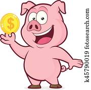 豚, 保有物, 金コイン