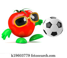 3d Tomato soccer 3d Tomato soccer