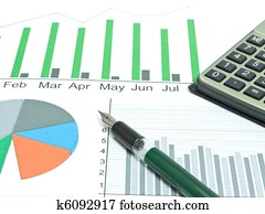 analyse, von, geschaefts, graphs.