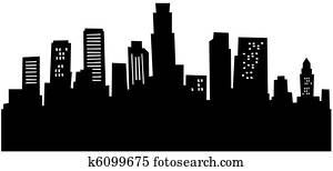 Cartoon Los Angeles Skyline Cartoon Los Angeles Skyline