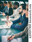 conferência, para, pessoas negócio