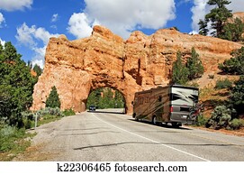 Highway Tunnel at Red Canyon in Utah Highway Tunnel at Red Canyon in Utah