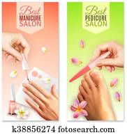 Pedicure And Manicure Banners Pedicure And Manicure Banners