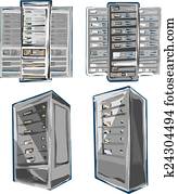 Server Rack. Server Rack.
