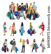 Shopping people