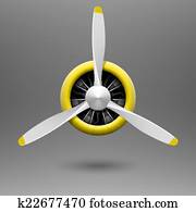 בציר, מטוס, מדחף