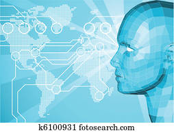 3D word communication background 3D word communication background
