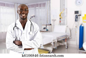 african doctor in hospital ward african doctor in hospital ward