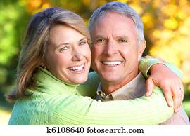 anciano, seniors, pareja